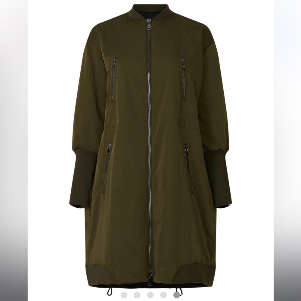 Size small oversized military green coat